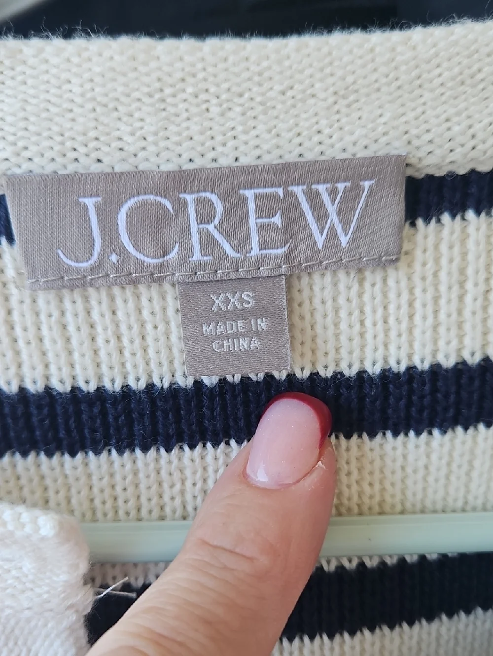 JCrew Women XS J.Crew Emilie sweater lady jacket in stripe
